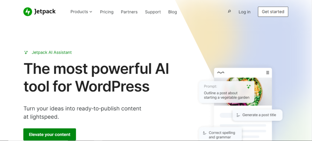 Jetpack ai assistant content writing tool