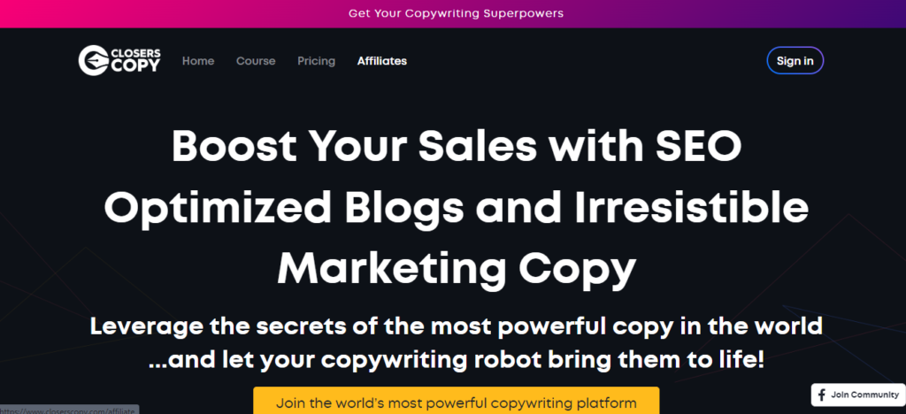 closerscopy content writing tool