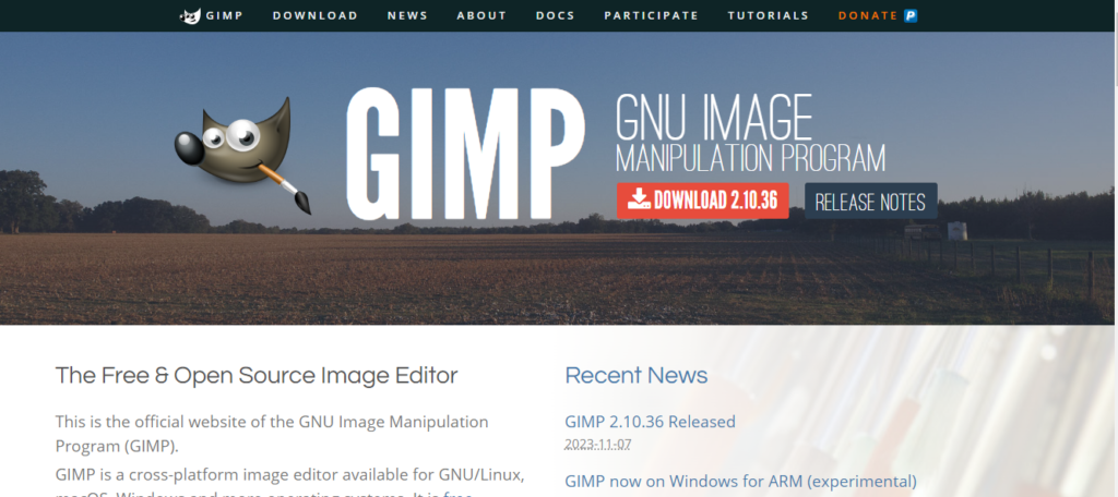 gimp free image creator