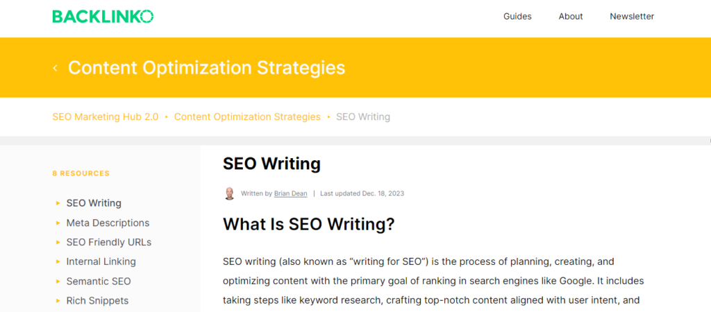 seo content writing  Content Optimization Tool