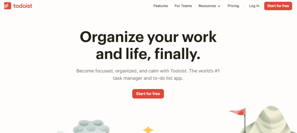 todoist content writing tool