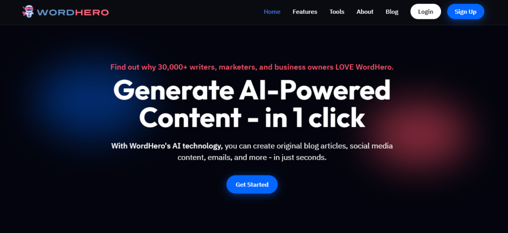 wordhero content writing tool