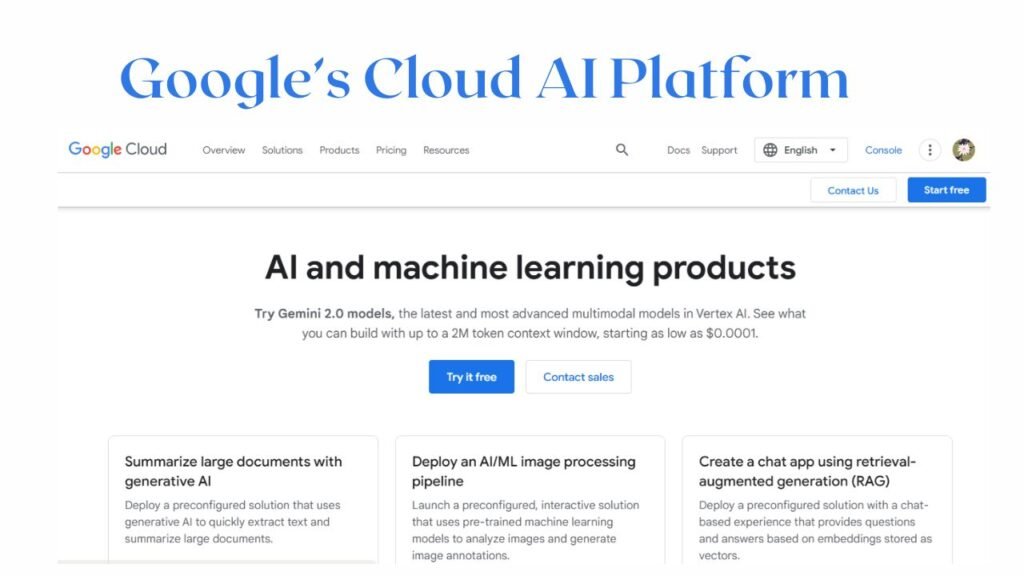 Google’s Cloud AI Platform